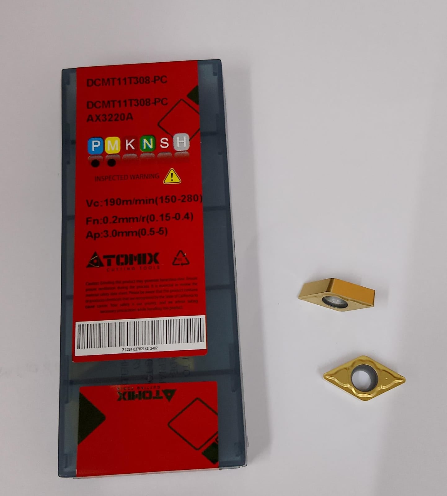 DCMT11T308 Turning Insert — Atomix — Midland Tools India