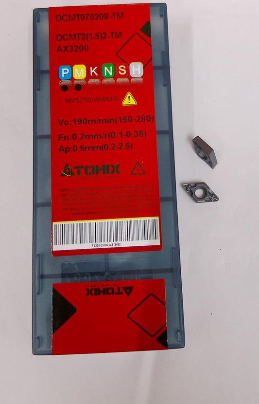 DCMT070208-TM-AX3200 TURNING INSERT (ATOMIX)