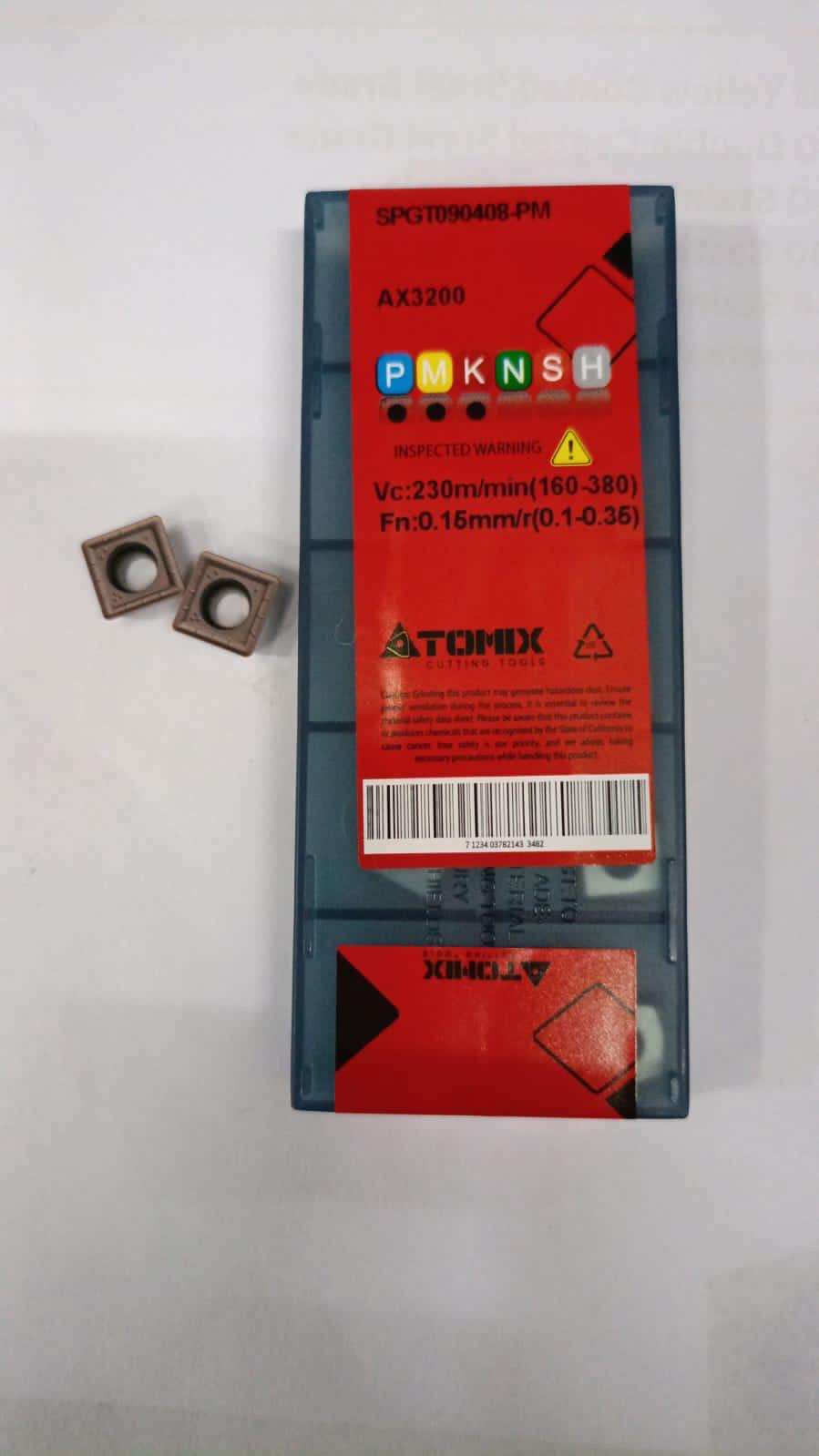 SPGT090408-PM AX3200 Drilling Insert — Atomix — Midland Tools India