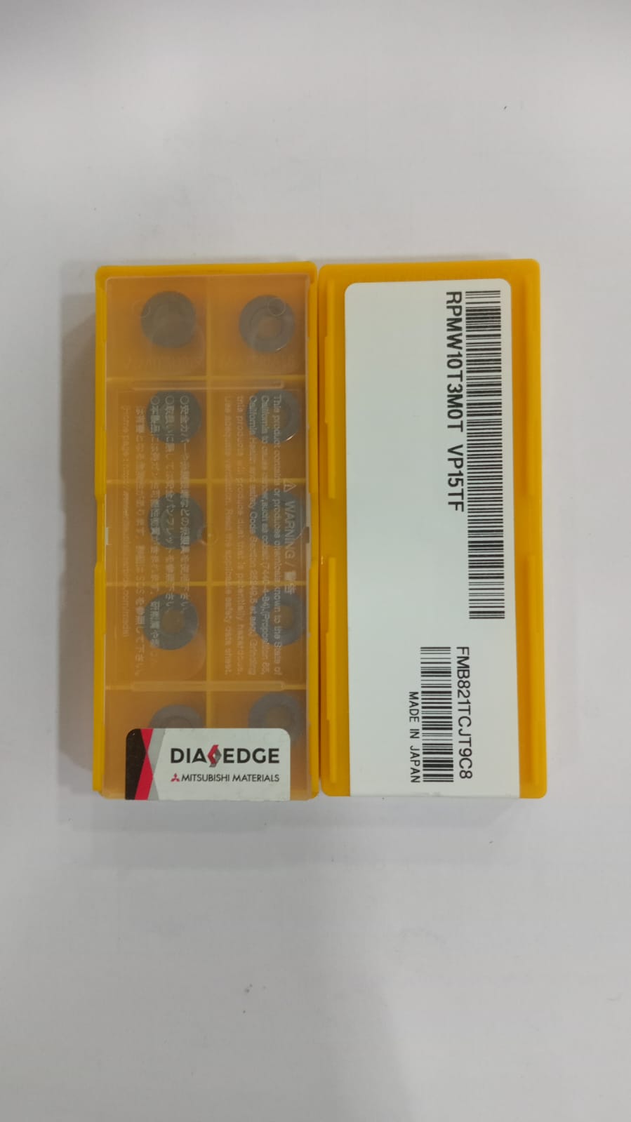 RPMW10T3 MOT VP15TF MILLING INSERT (MITSUBISHI) — Midland Tools India
