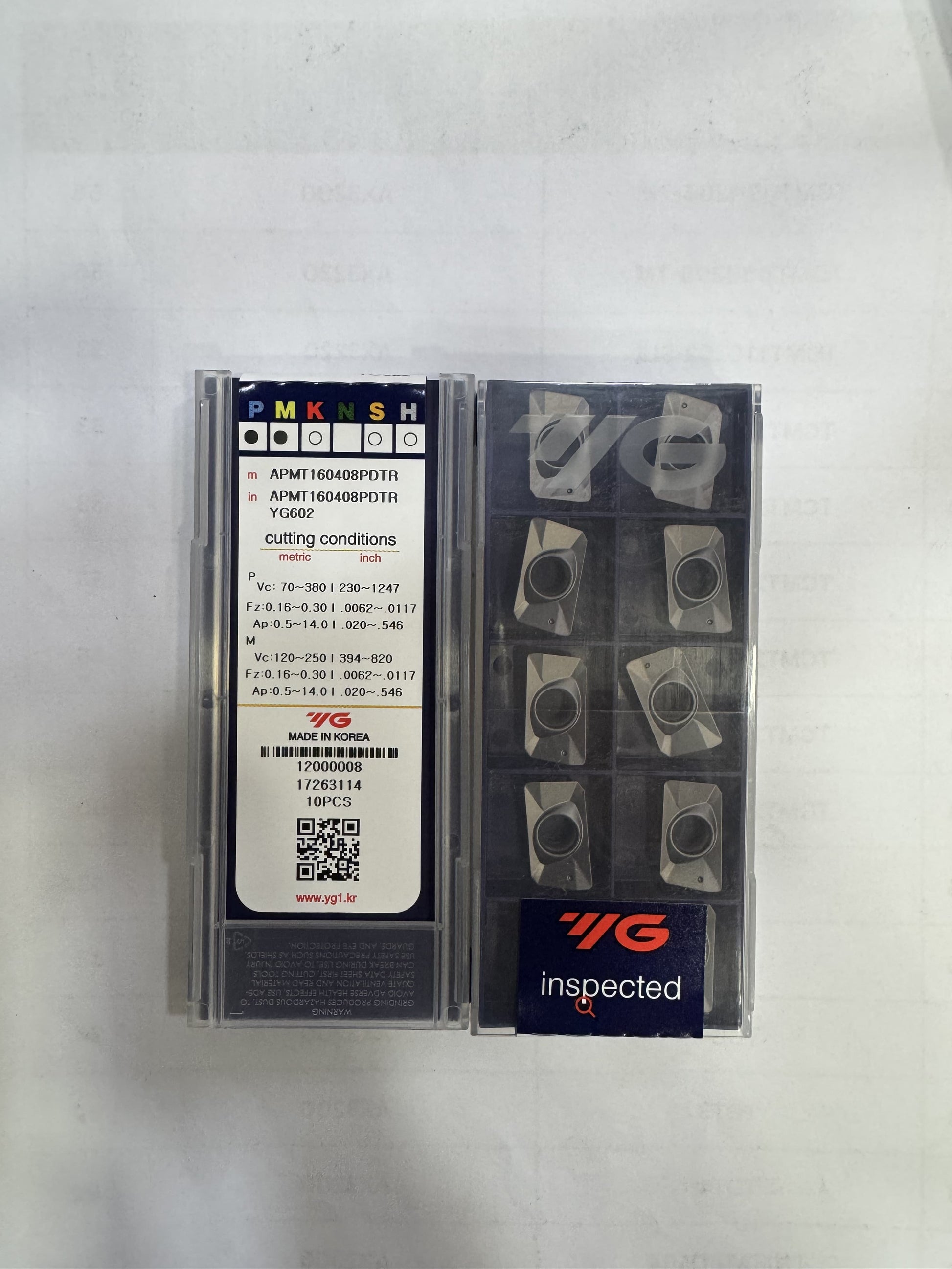 APMT 160408 PDTR MILLING INSERT (YG1) — Midland Tools India