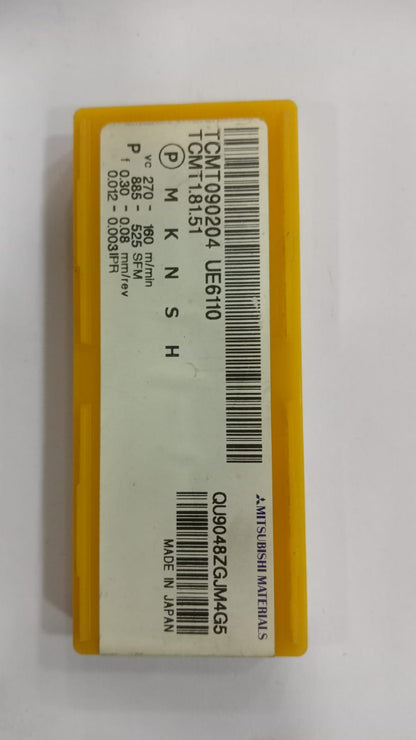 TCMT090204 UE6110 TURNING INSERT (MITSUBISHI) — Midland Tools India