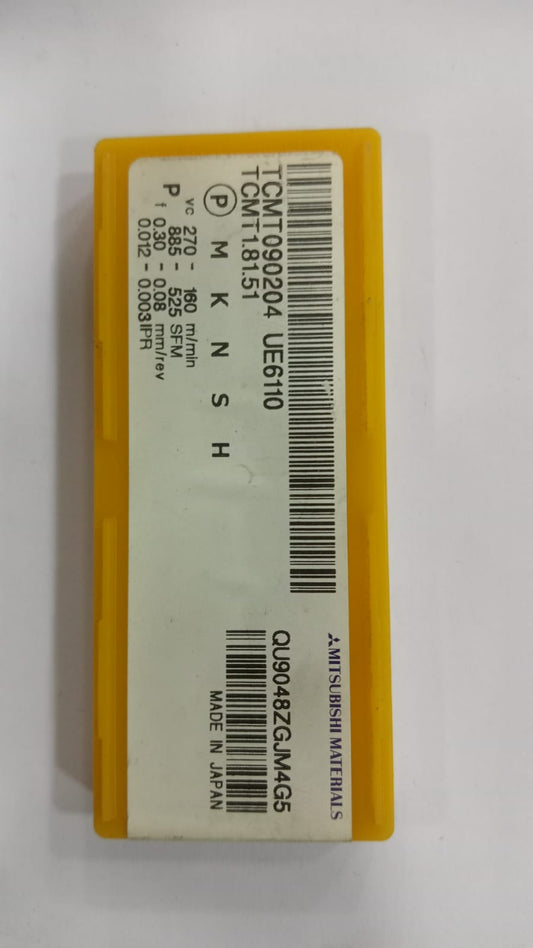 TCMT090204 UE6110 TURNING INSERT (MITSUBISHI) — Midland Tools India