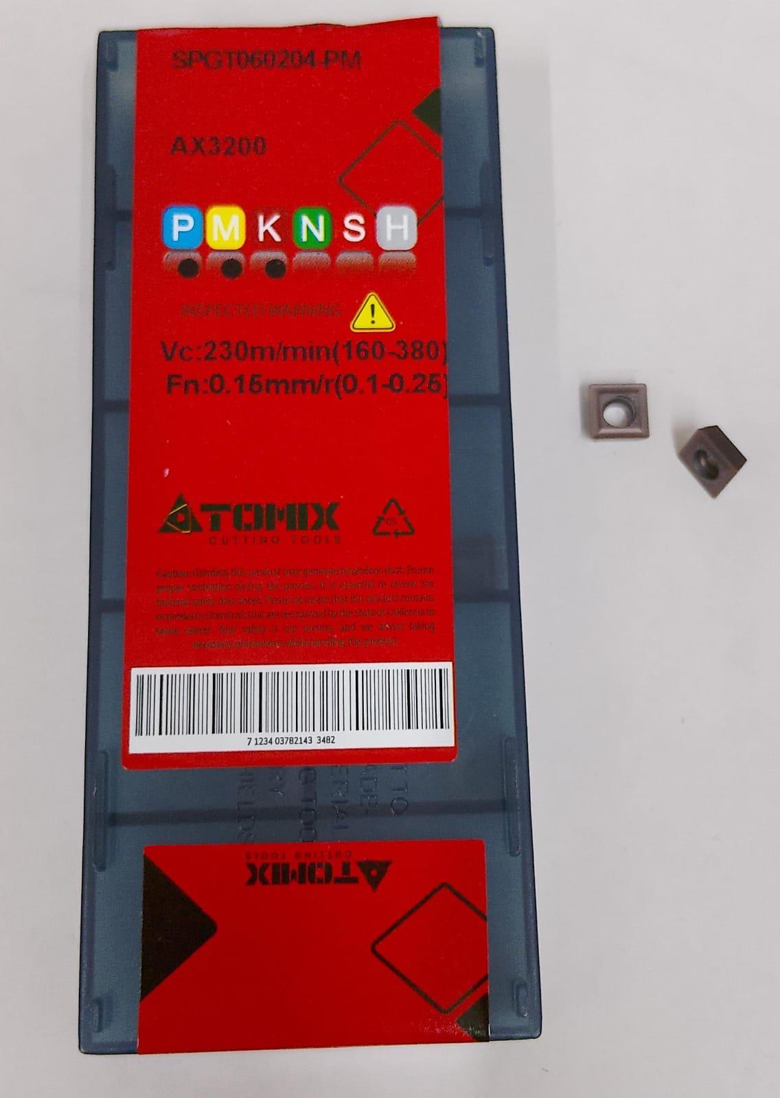 SPGT060204-PM AX3200 Drilling Insert — Atomix — Midland Tools India