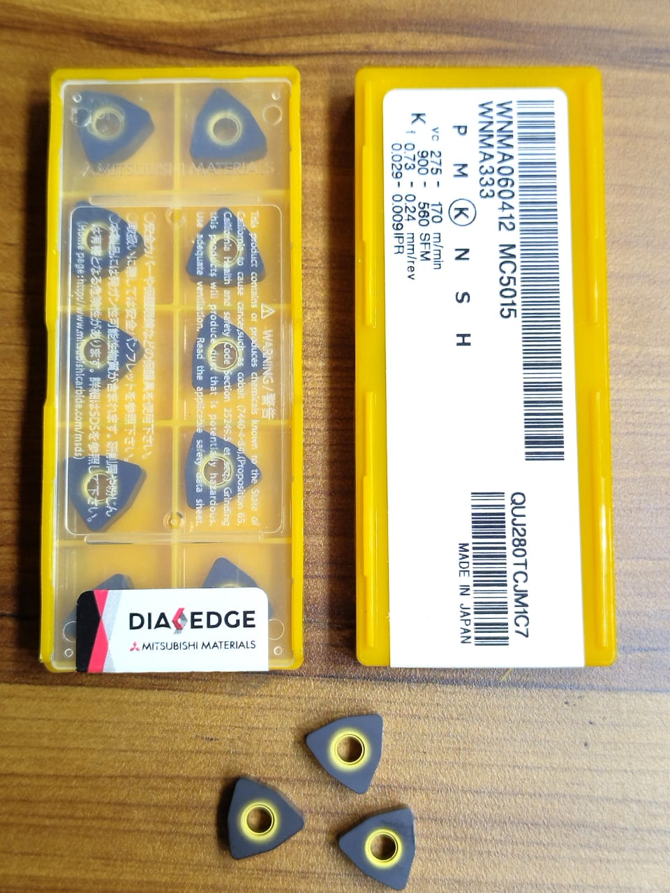 WNMA060412 MC5015 TURNING INSERT (MITSUBISHI) — Midland Tools India