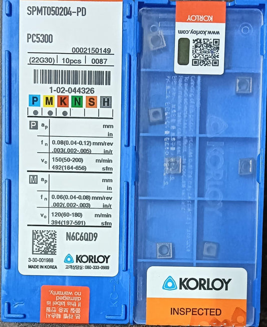 XOMT050204-PD-PC5300 MILLING/U-DRILL INSERT (KORLOY)