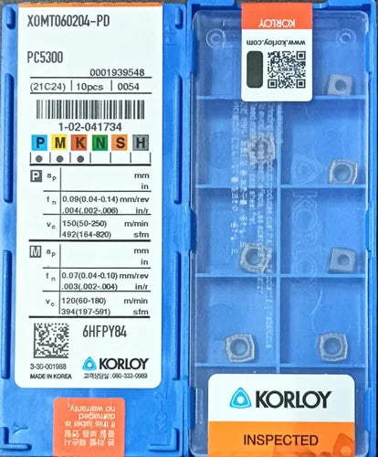 XOMT060204-PD-PC5300 MILLING/U-DRILL INSERT (KORLOY)