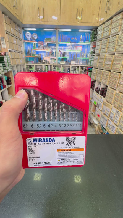 midland-media-f81b12f317275d23005d0f3d-video | Miranda HSS Drill Set — Regular (13, 19 or 25 Pieces) product video