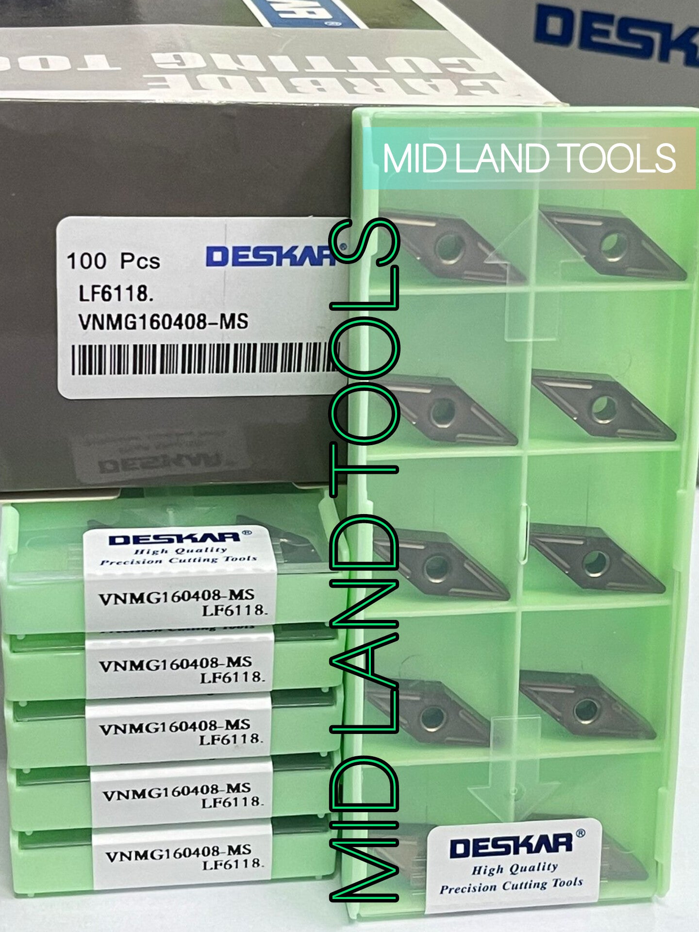 VNMG160408 HS/MS LF6118 TURNING INSERT (DESKAR) — Midland Tools India