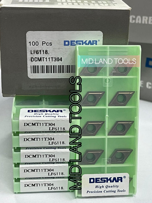 DCMT 11T304 LF6118 TURNING INSERT (DESKAR) — Midland Tools India — image 2