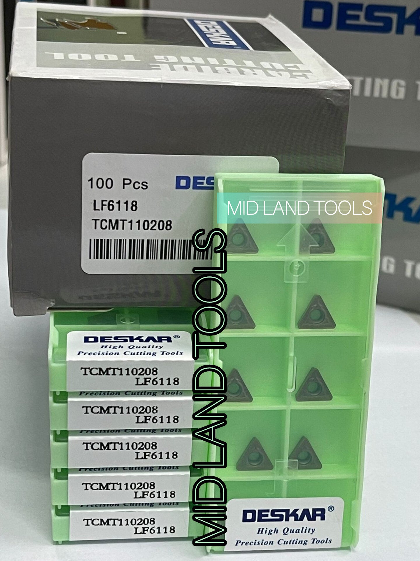 TCMT110204/08 LF6118 TURNING INSERT (DESKAR) — Midland Tools India