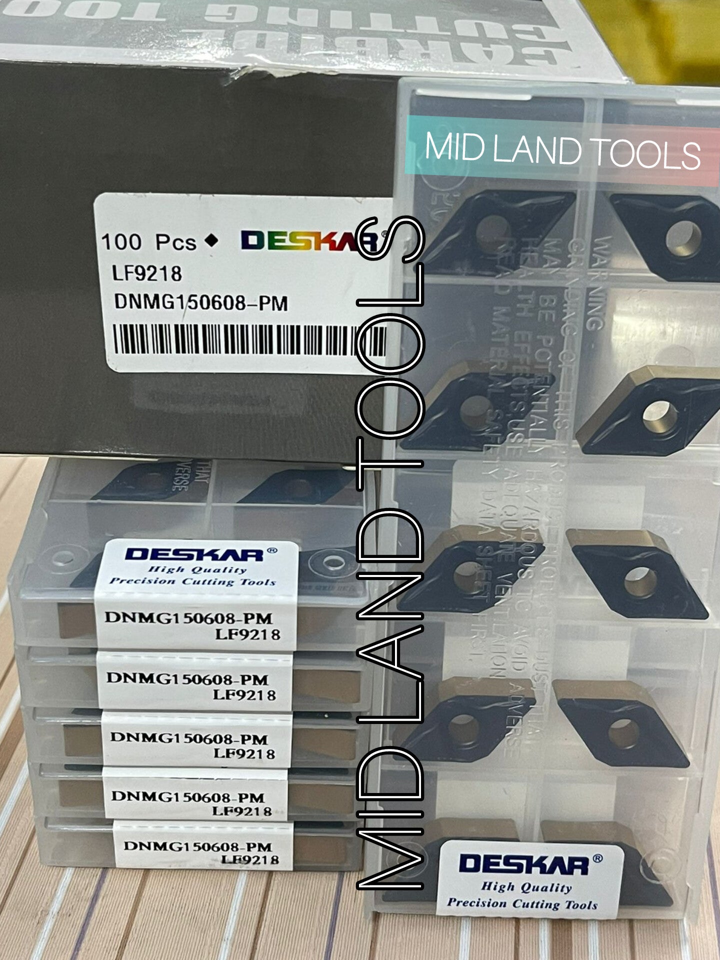 DNMG 150608 PM LF9218 TURNING INSERT (DESKAR) — Midland Tools India