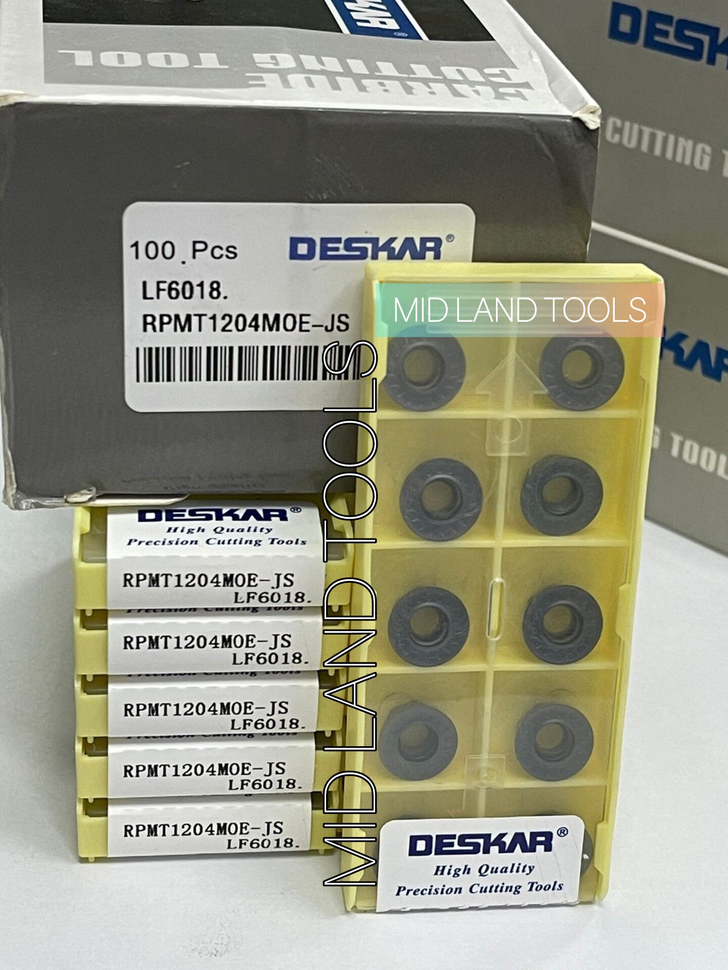 RPMT1204 MOE JS LF6018 TURNING INSERT (DESKAR) — Midland Tools India