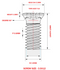 Star Screw for insert ( 10 pack )